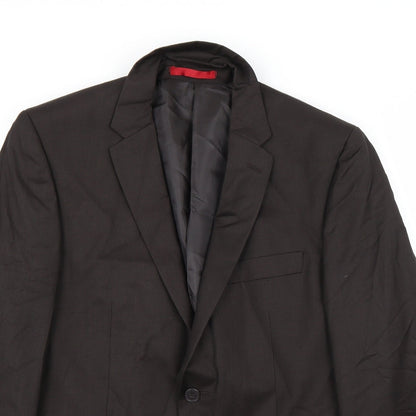 Mens UK Size 36 Preworn Regular Brown Suit Jacket