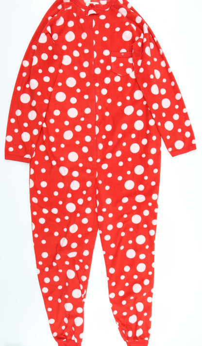 Love To Lounge Womens Red Polka Dot  Top One Piece Size S