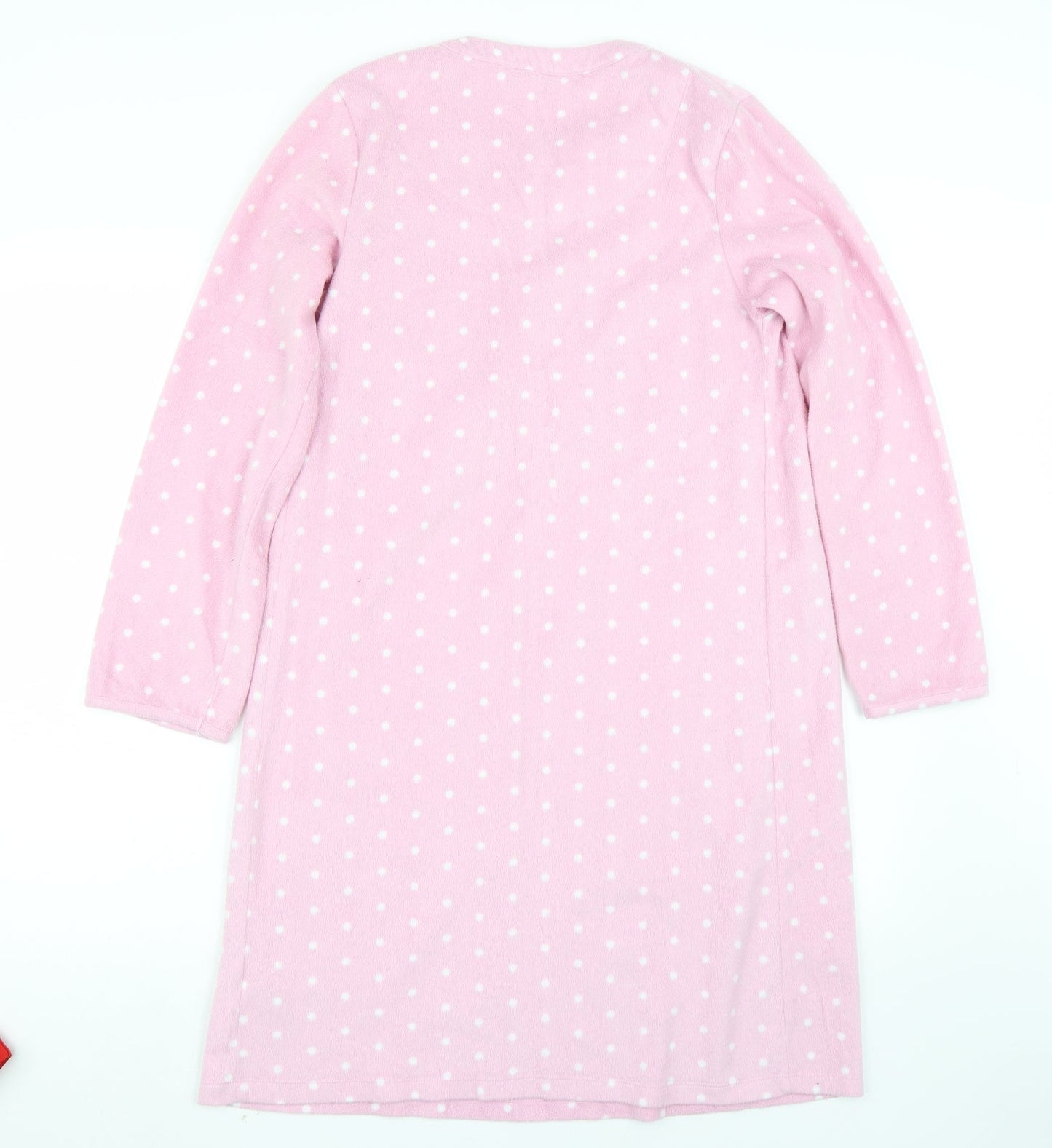 Marks and Spencer Womens Pink Polka Dot  Top Nightshirt Size 8