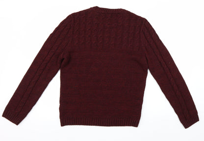 ASOS Mens Red   Pullover Jumper Size S