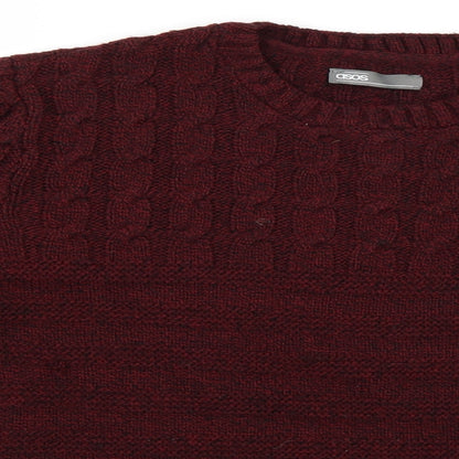 ASOS Mens Red   Pullover Jumper Size S