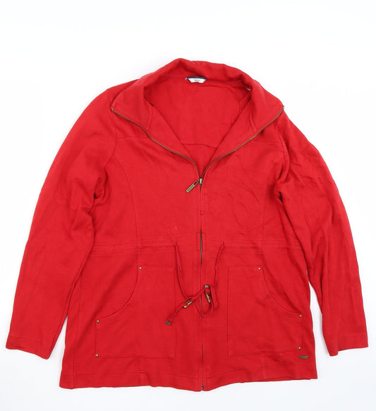 DASH Womens Red   Jacket Coat Size 16