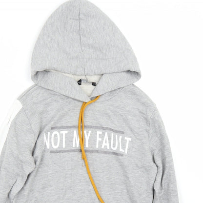 Select Womens Grey   Pullover Hoodie Size 12