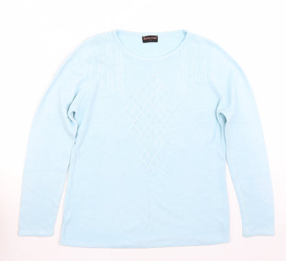 Anna rose Womens Blue   Pullover Jumper Size L