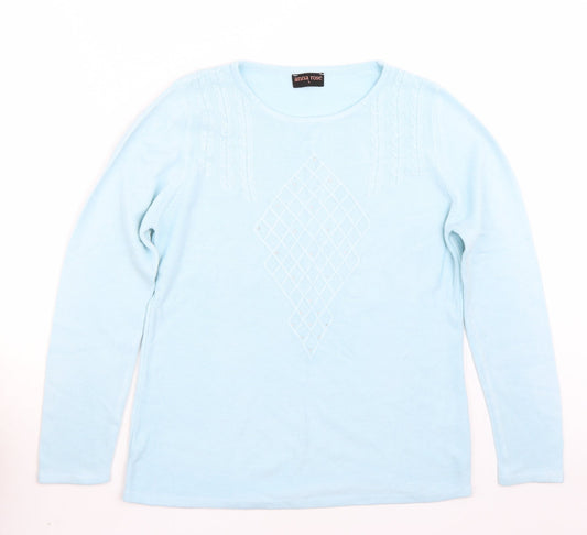Anna rose Womens Blue   Pullover Jumper Size L