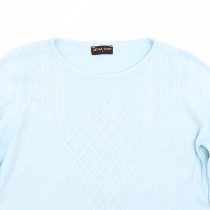 Anna rose Womens Blue   Pullover Jumper Size L