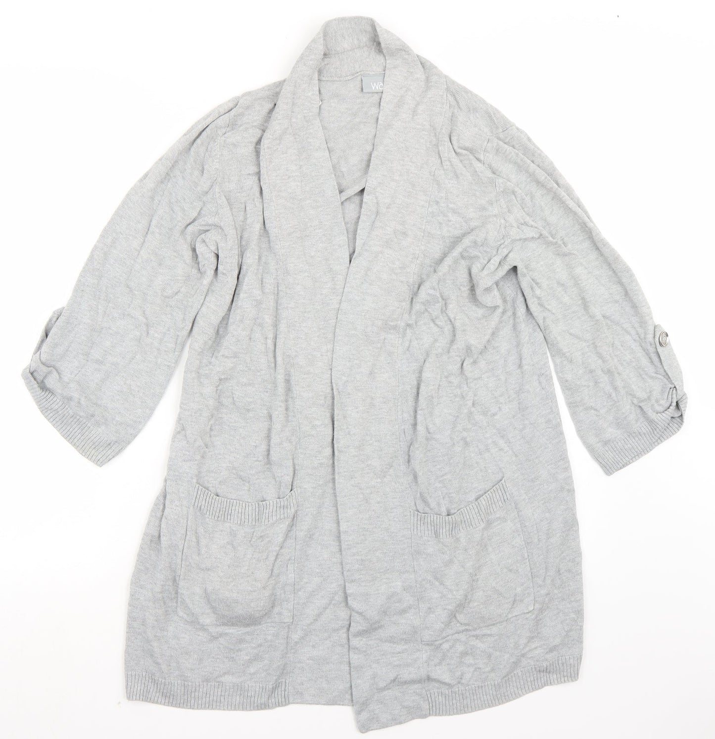Wallis Womens Grey   Cardigan Jumper Size M