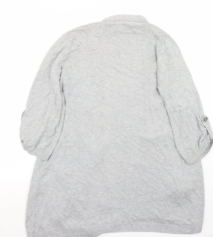 Wallis Womens Grey   Cardigan Jumper Size M