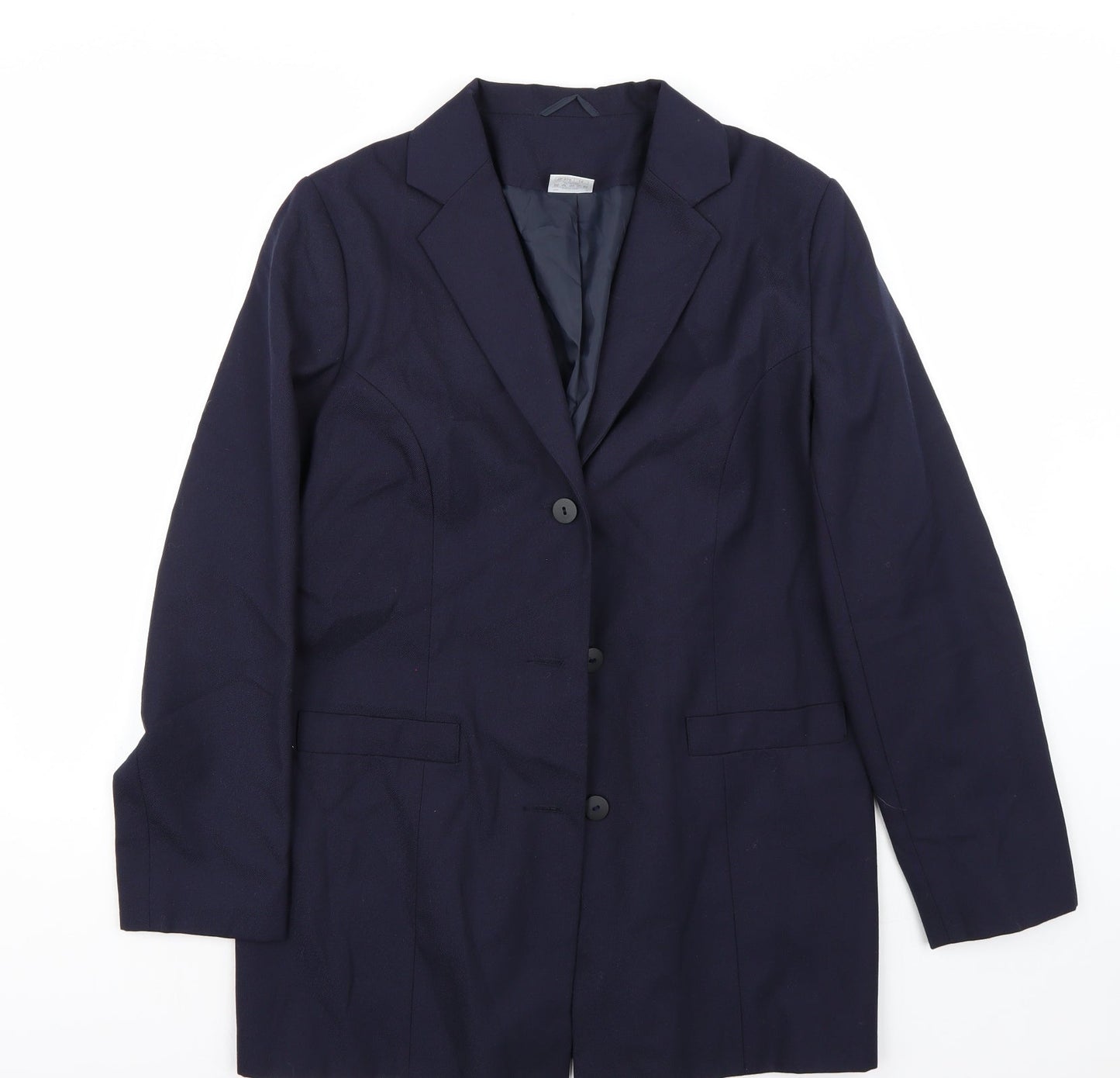 Classics Womens Blue   Jacket Suit Jacket Size 14