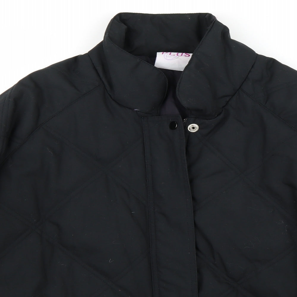 Plus Womens Black   Jacket Coat Size 18
