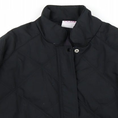 Plus Womens Black   Jacket Coat Size 18
