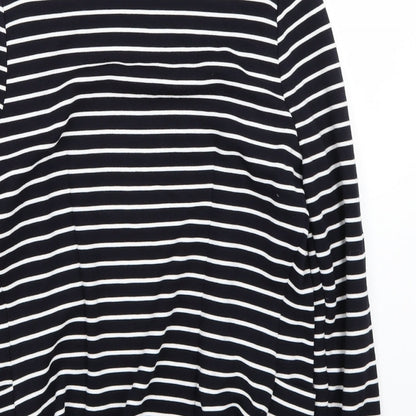 Wallis Womens White Striped  Cardigan Jumper Size S