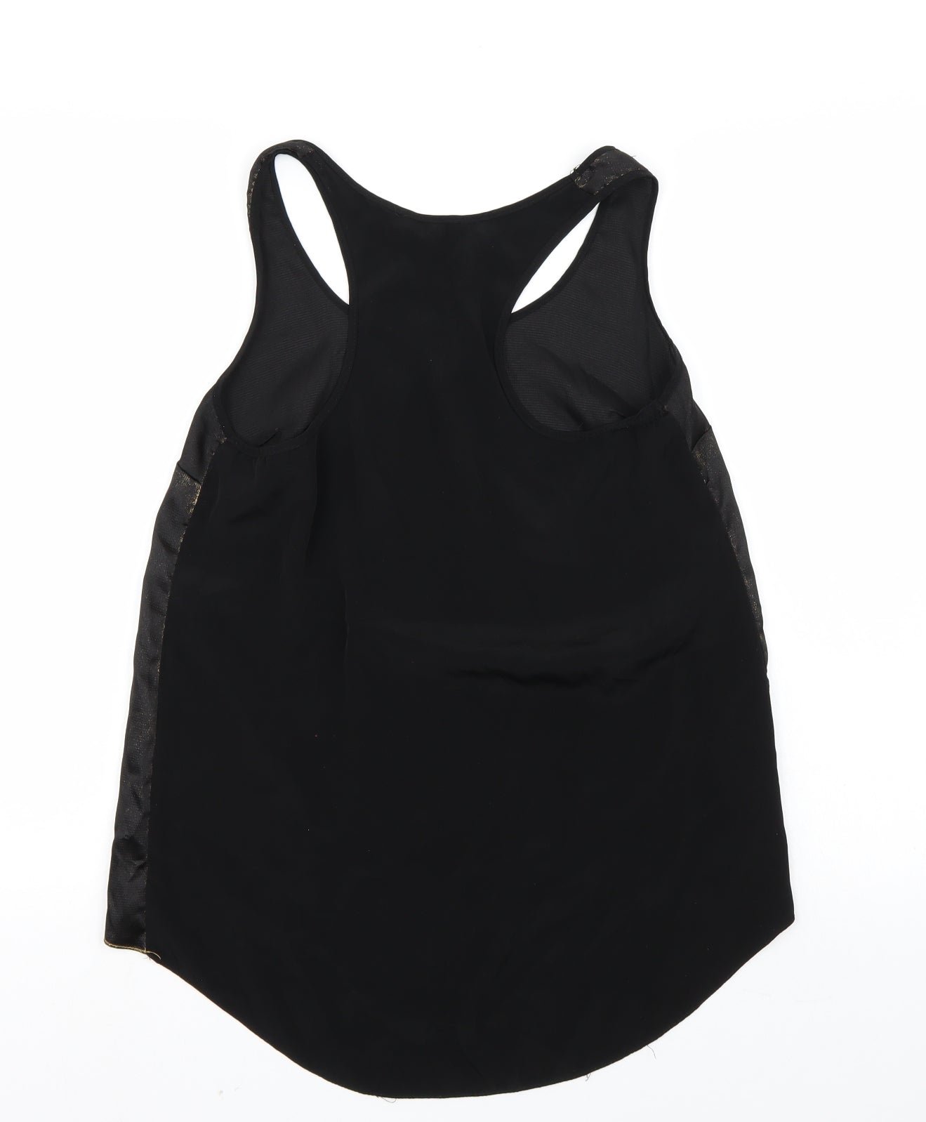 Womens UK Size 10 River Island Black Basic T-Shirt