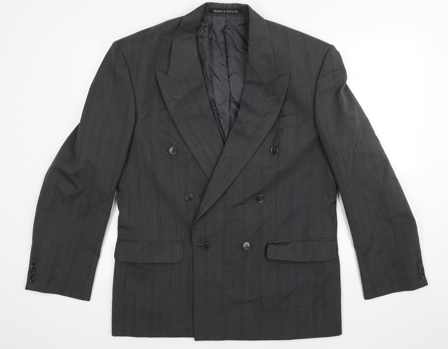 Mens UK Size 40 Marks and Spencer Regular Grey Suit Jacket
