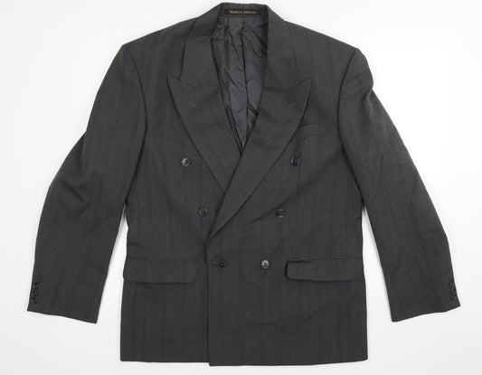 Mens UK Size 40 Marks and Spencer Regular Grey Suit Jacket