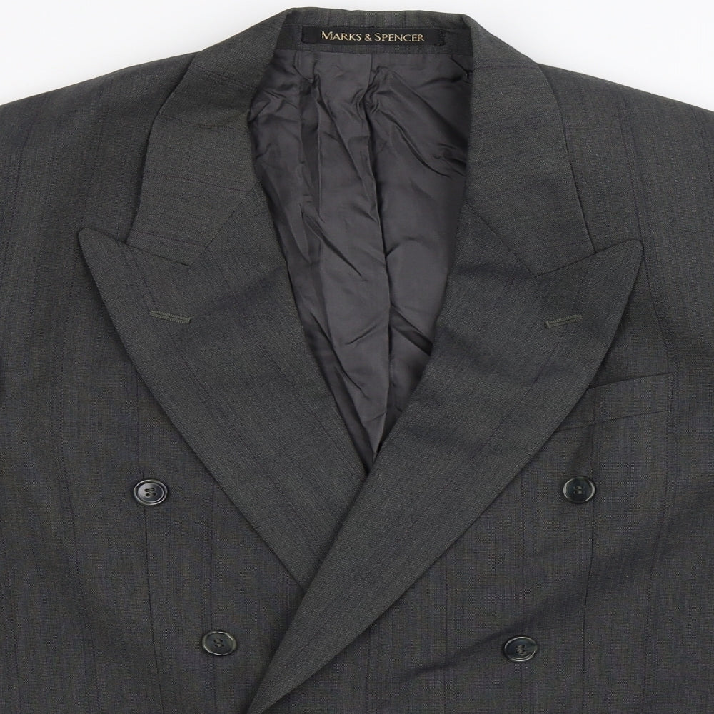 Mens UK Size 40 Marks and Spencer Regular Grey Suit Jacket