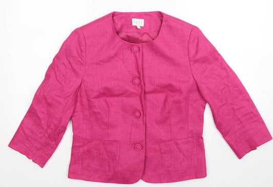 EAST Womens Pink   Jacket Blazer Size 10