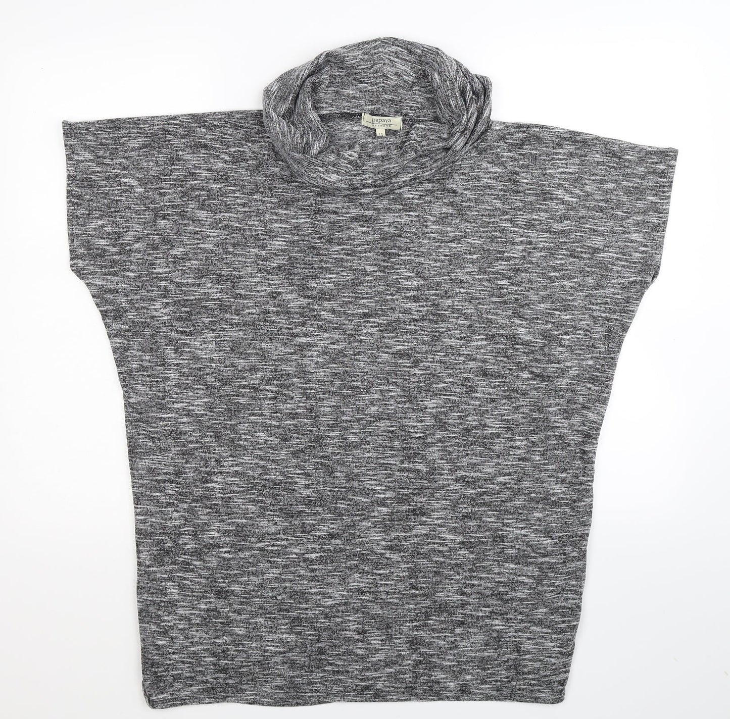 Papaya Womens Grey   Basic T-Shirt Size 14