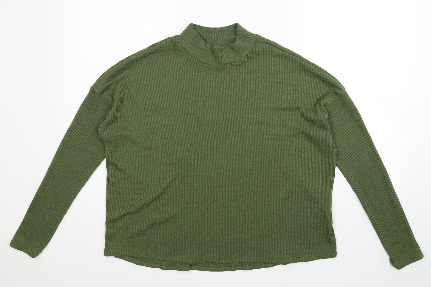 Womens UK Size L Divided Green Basic T-Shirt