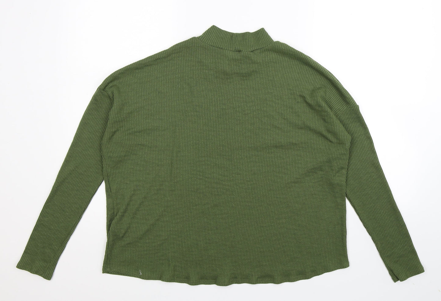 Womens UK Size L Divided Green Basic T-Shirt