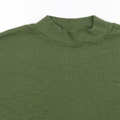 Womens UK Size L Divided Green Basic T-Shirt