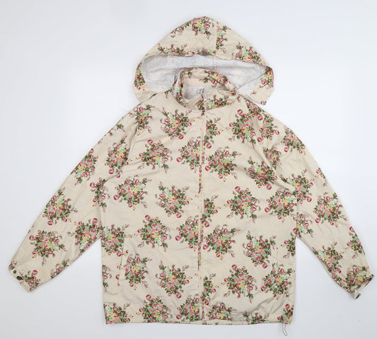 Denim Co Womens Beige Floral  Jacket  Size 12