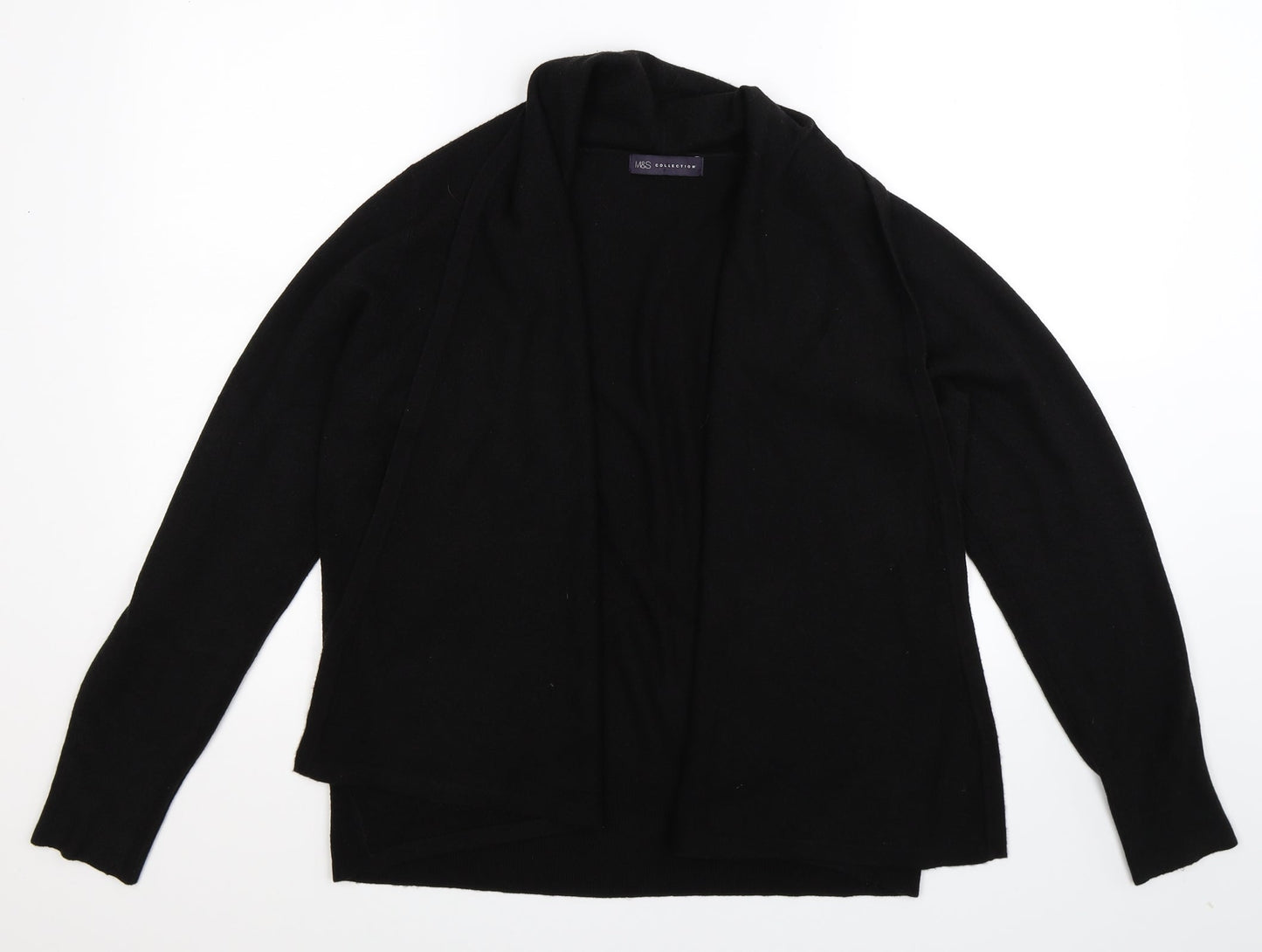 Marks and Spencer Womens Black  Knit Cardigan Jumper Size L