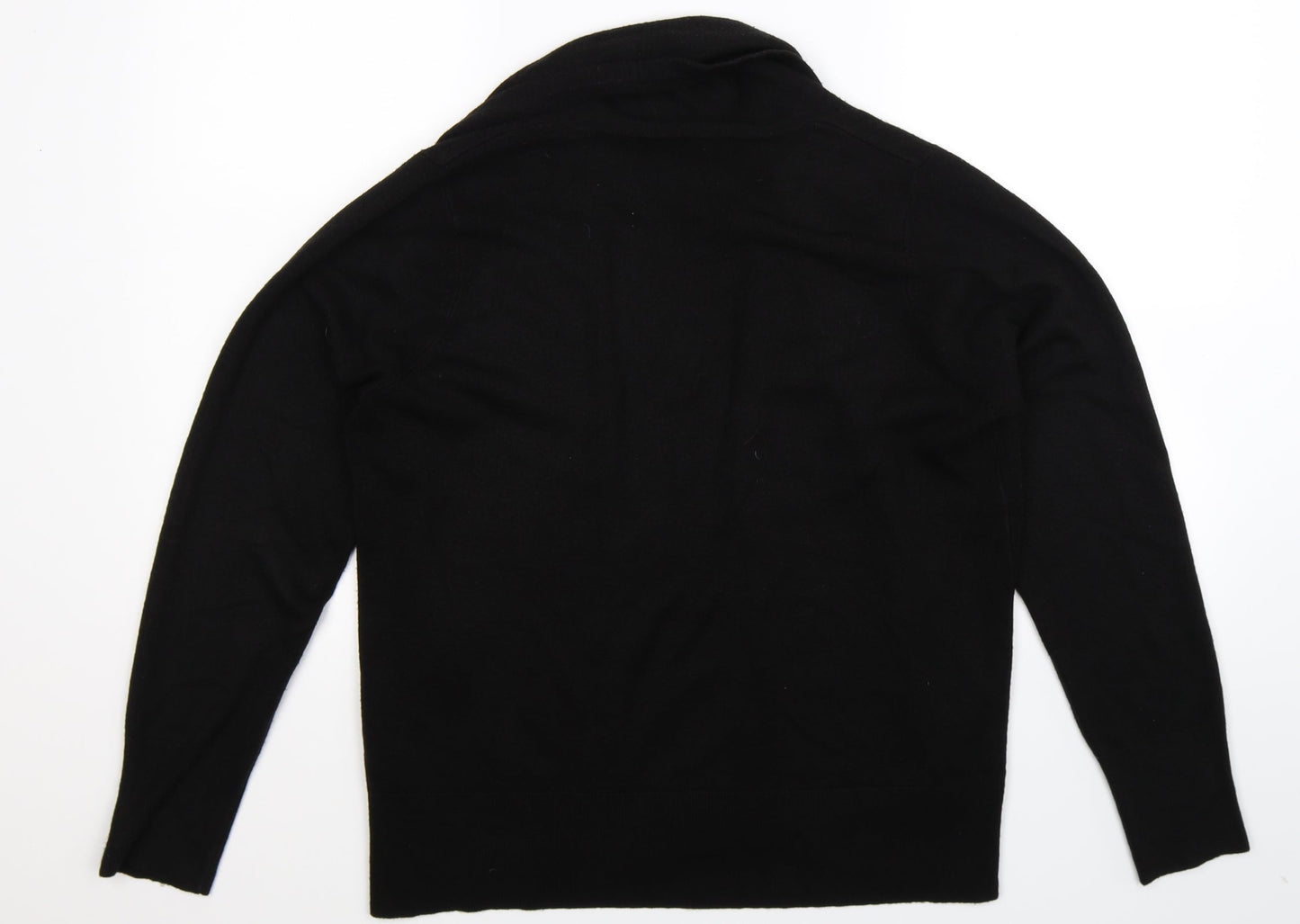 Marks and Spencer Womens Black  Knit Cardigan Jumper Size L