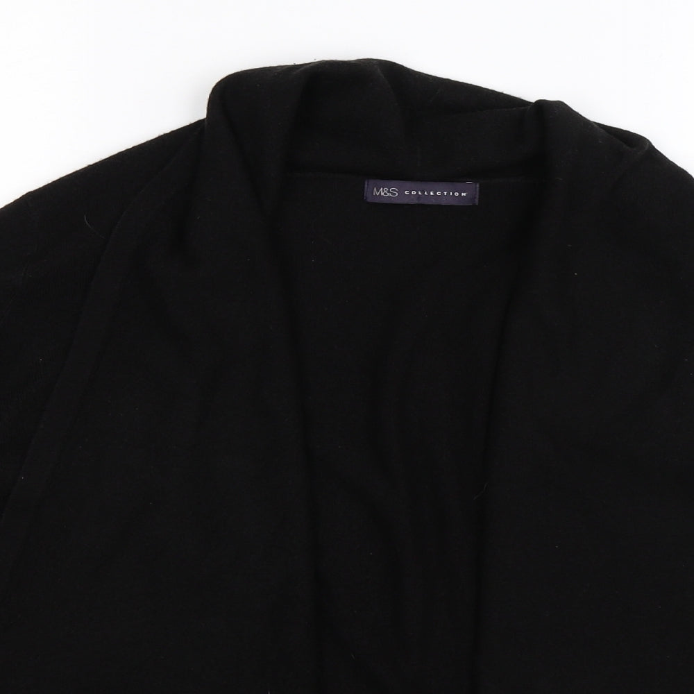 Marks and Spencer Womens Black  Knit Cardigan Jumper Size L