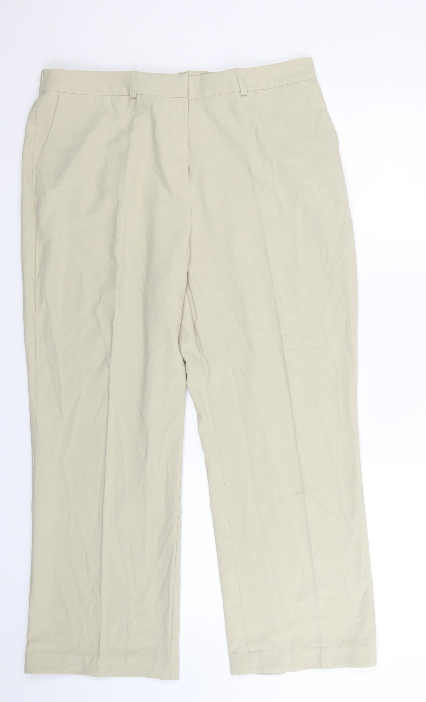 Womens UK Size 16 Berkertex Regular Fit  Beige Trousers