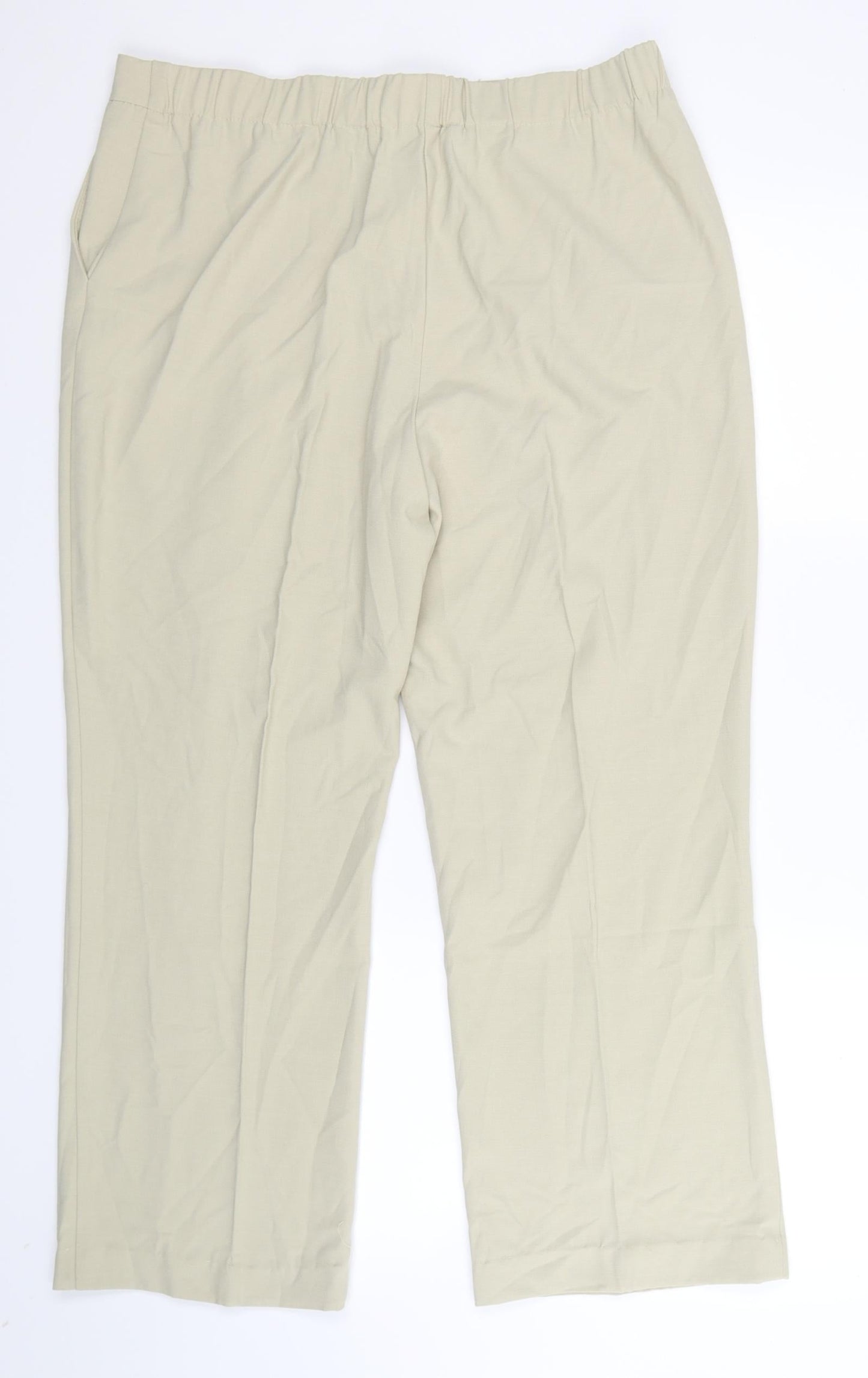 Womens UK Size 16 Berkertex Regular Fit  Beige Trousers