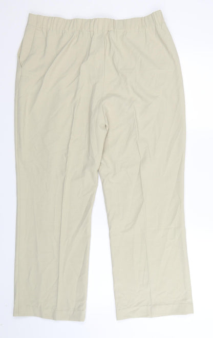 Womens UK Size 16 Berkertex Regular Fit  Beige Trousers
