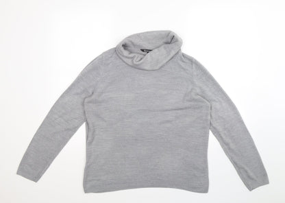 Bonmarché Womens Grey Knit Pullover Jumper Size 14