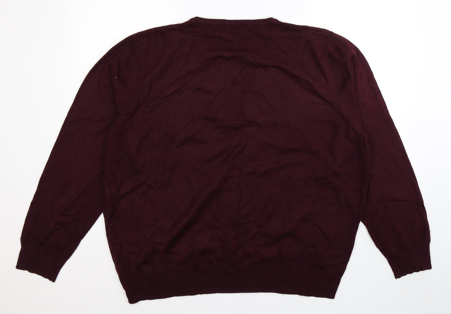 TU Mens Brown  Knit Pullover Jumper Size 2XL