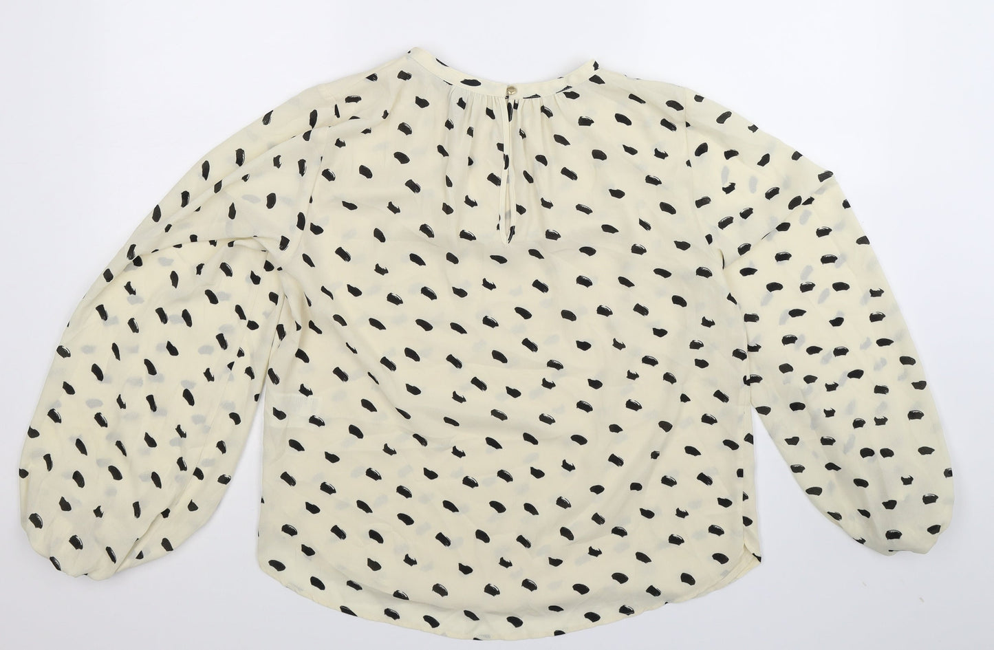Womens UK Size 10 H&M Yellow Basic Blouse