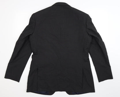 Mens UK Size 42 Debenhams Regular Black Suit Jacket