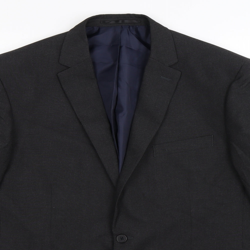 Mens UK Size 42 Debenhams Regular Black Suit Jacket