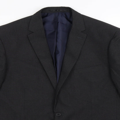 Mens UK Size 42 Debenhams Regular Black Suit Jacket