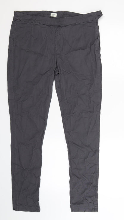 Womens UK Size 14 F&F Extra-Slim Fit  Grey Trousers