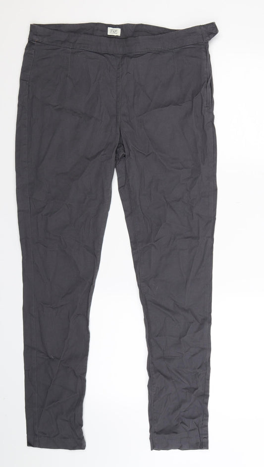F&F Womens Grey   Trousers  Size 14 L28 in