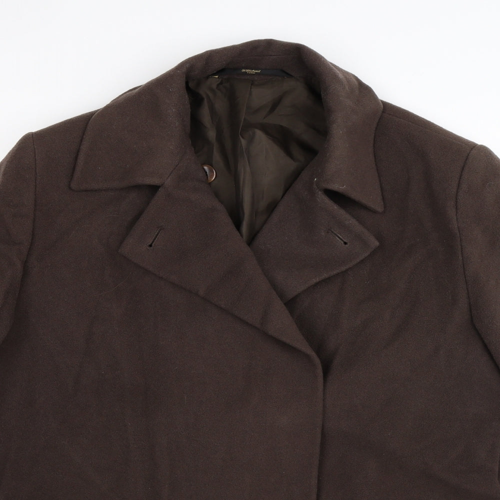 Womens UK Size 14 St Michael Grey Overcoat