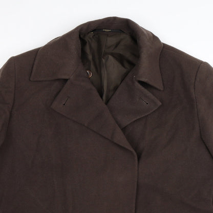 Womens UK Size 14 St Michael Grey Overcoat