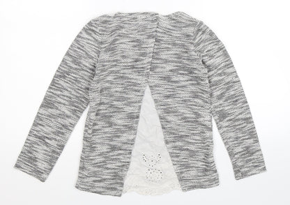 F&F Girls Grey  Knit Pullover Jumper Size 9-10 Years