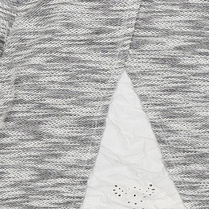 F&F Girls Grey  Knit Pullover Jumper Size 9-10 Years