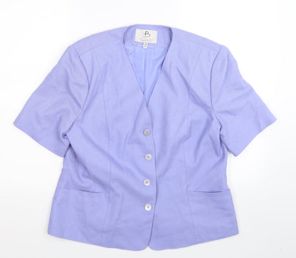 Paul Berman Womens Blue   Jacket Blazer Size 16