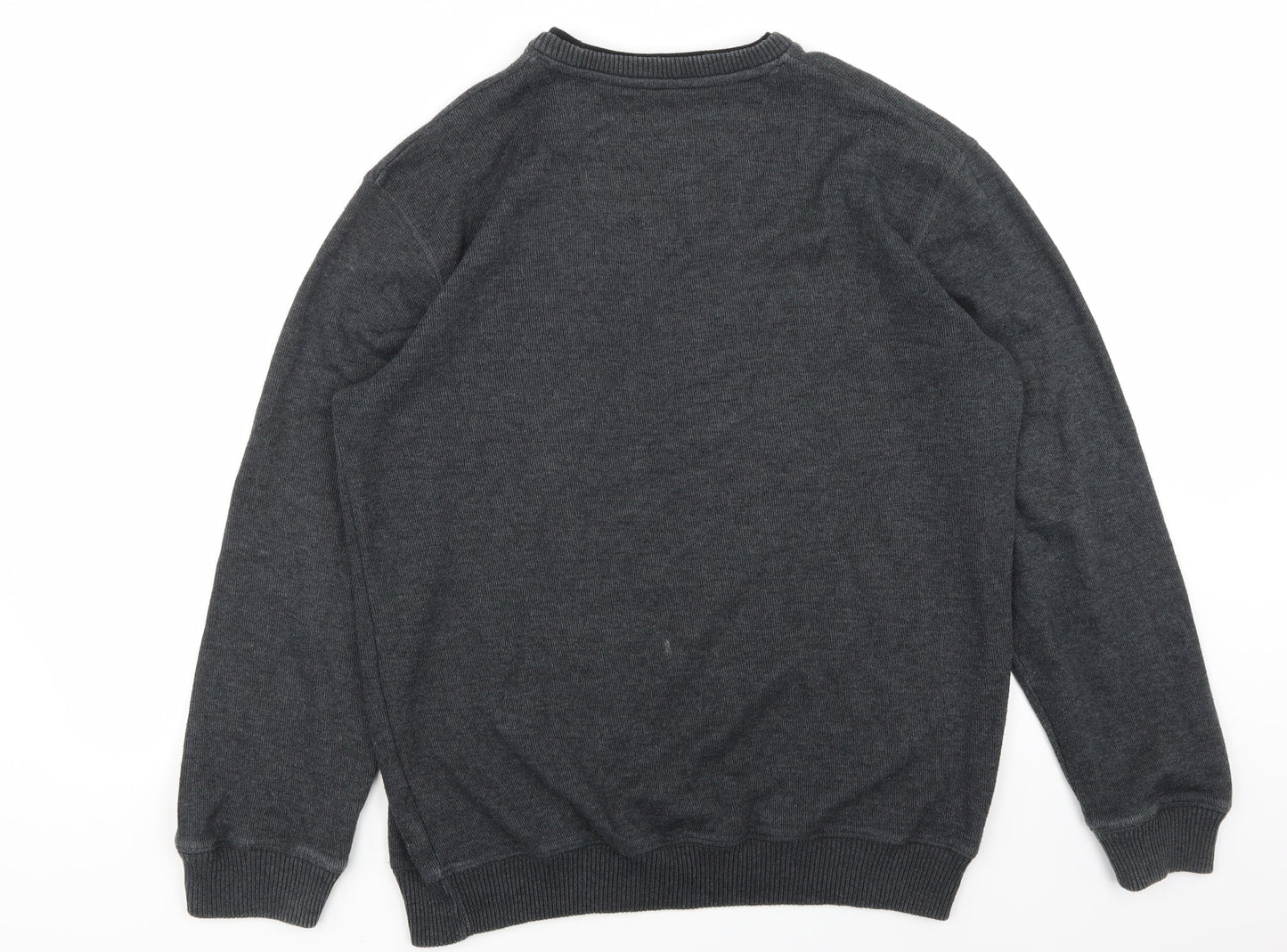 Easy Mens Grey   Pullover Jumper Size M