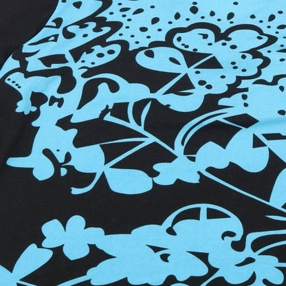 Christy Womens Black Floral  Pullover Jumper Size L