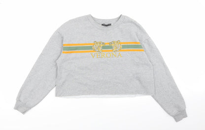Primark Womens Grey   Pullover Jumper Size 12