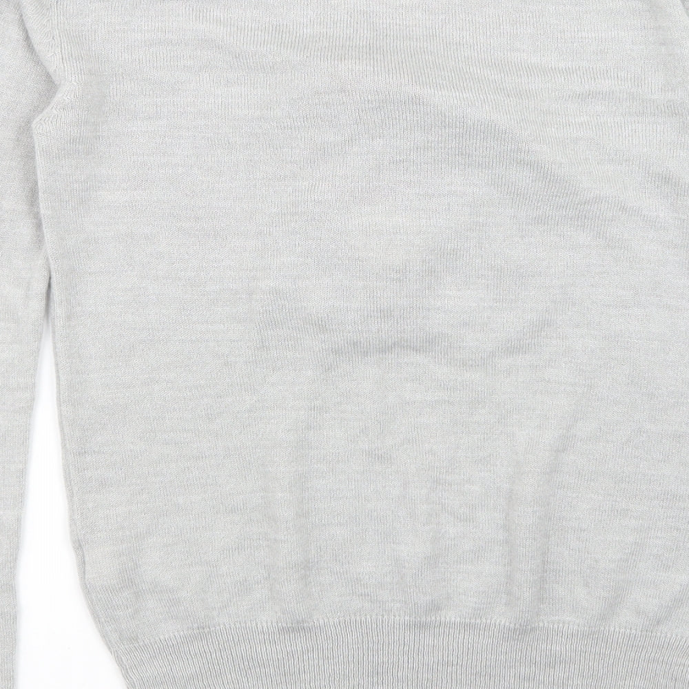Primark Womens Grey Animal Print  Pullover Sweatshirt Size 6  - CHRISMTAS