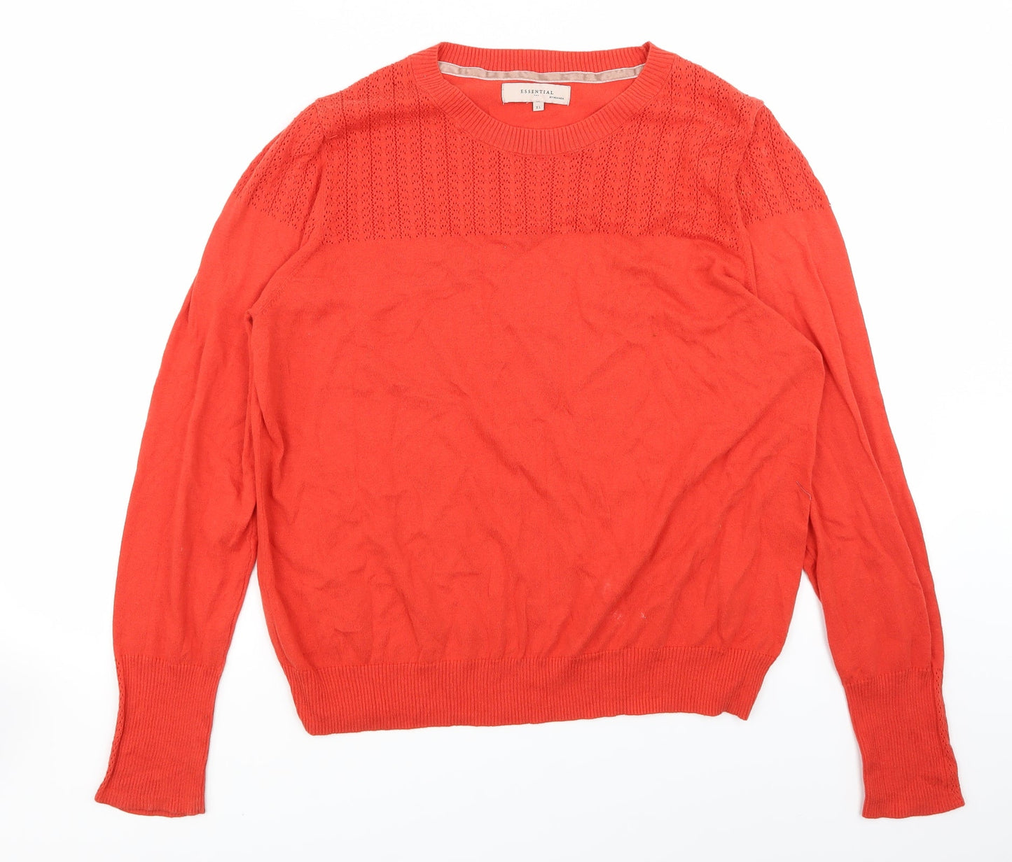 Womens UK Size XL Essential Orange Basic T-Shirt